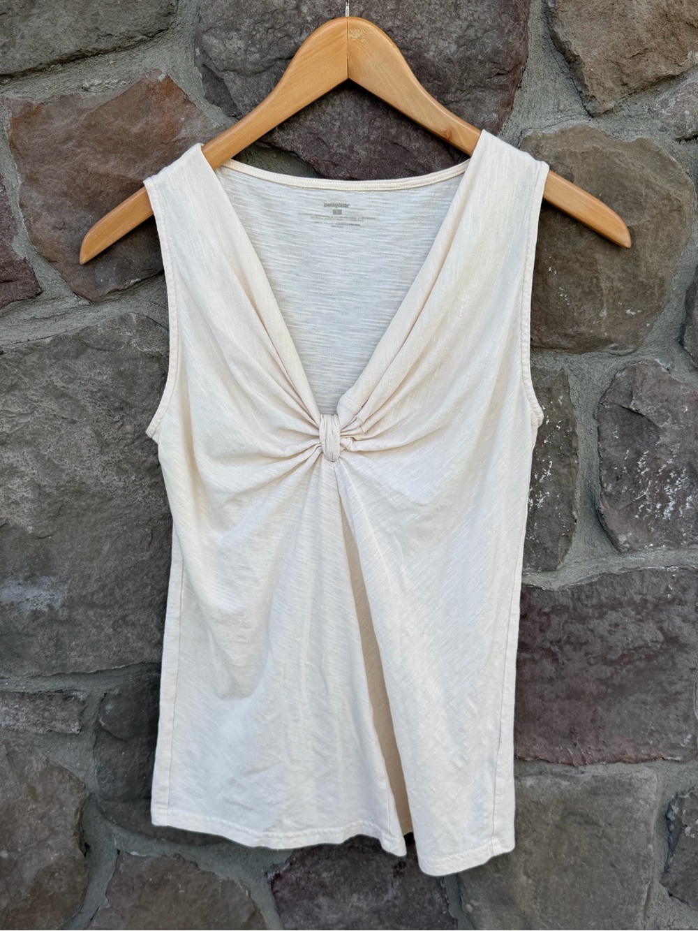 Patagonia Cream Twist-Front Tank Top